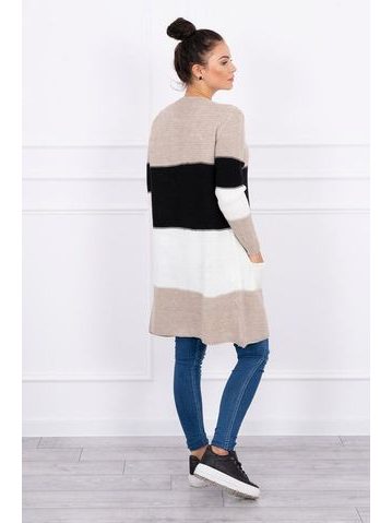 Dlouhý cardigan fuchsiový