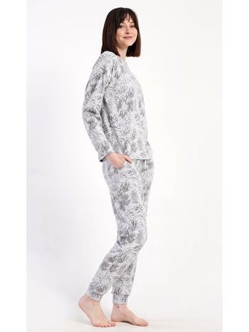 Dámské pyžamo kapri Motýl - tmavě šedá
