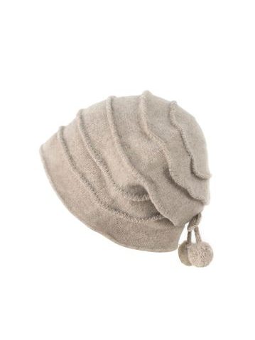 Béžová měkká čepice