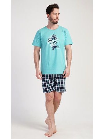 Pánské pyžamo šortky Honolua bay - mátová