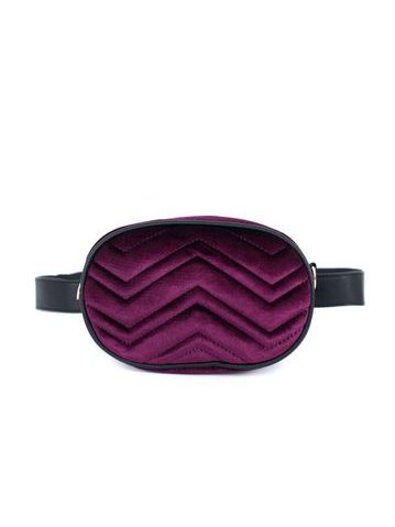 Fialová módní dámská ledvinka