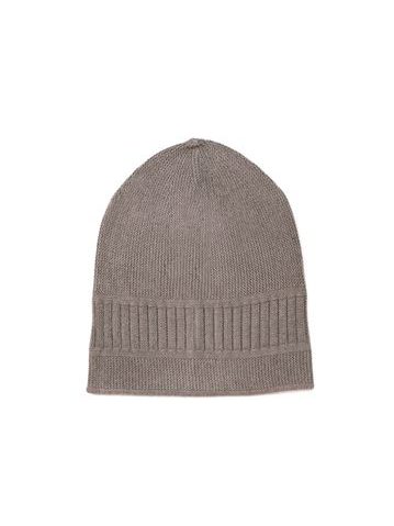 Unisex hnědošedá čepice