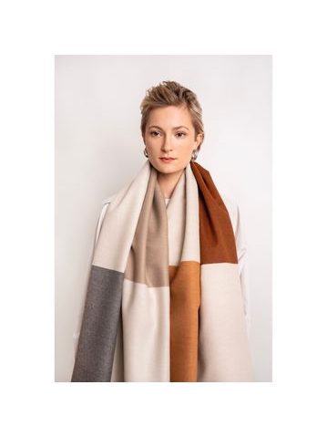 Šál aztécká zima šedá