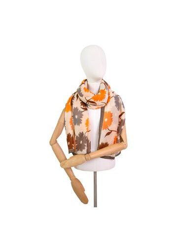 Dámský šál s copánky světle modrý