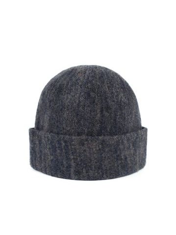 Elegantní zimní vlněná čepice šedo-modrá