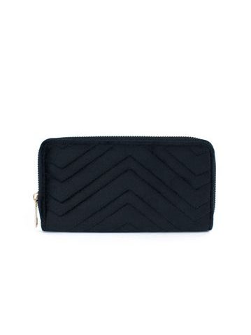 Elegantní velvet peněženka černá