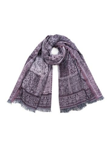 Šál s východním vzorem fialový
