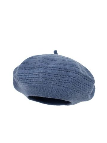 Klasický baret s anténkou světle růžový