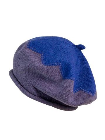 Baret hvězdička tmavě modrý
