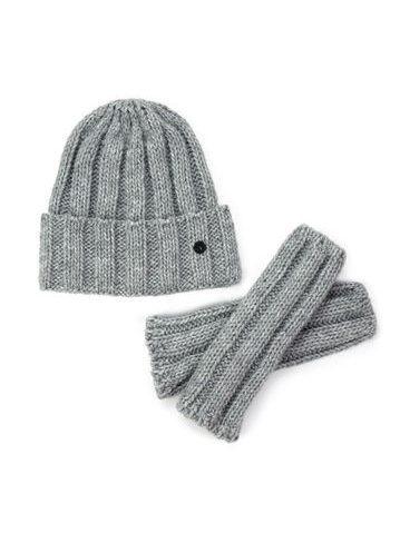 Čepice, rukavice - šedá