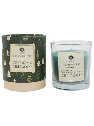ARÔME Svíčka 120 g, v papírové tubě, Cinnamon & Ciderwood