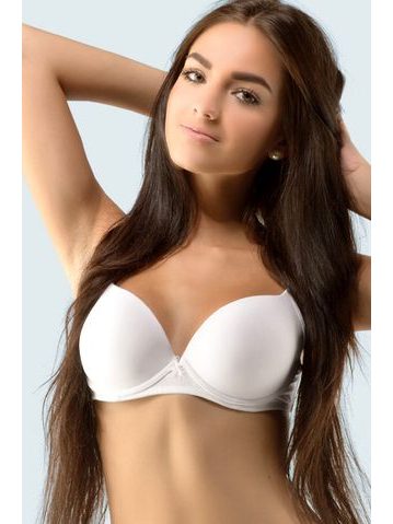 Podprsenka push-up s variabilními ramínky GINA 17009P bílá