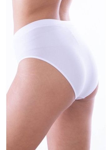 Vyšší kalhotky Bikini Queenie bílé