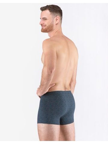 Pánské boxerky s kratší nohavičkou, kratší nohavička, šité 73119P - lékořice atlantic