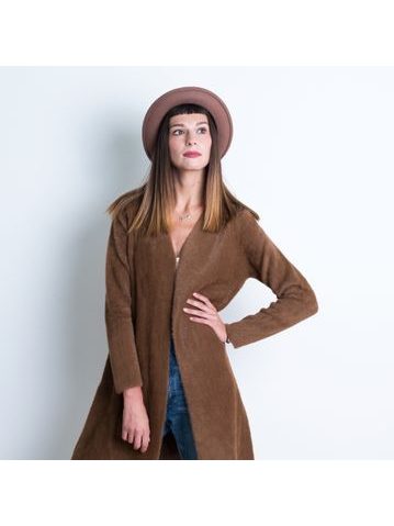 Dámský vlněný klobouk s úzkou krempou šedý