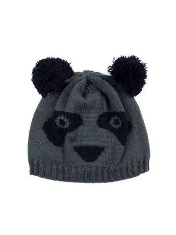 Čepice Panda - tmavošedá