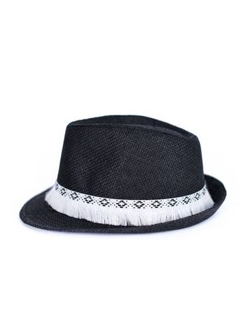 Trilby klobouk černý s třásněmi 58cm