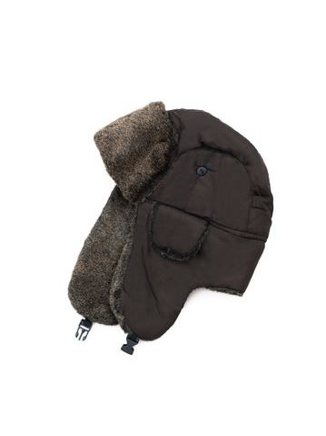 Velmi moderní ušanka hnědá