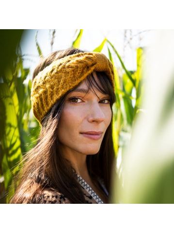 Čelenka s uzlem šedá