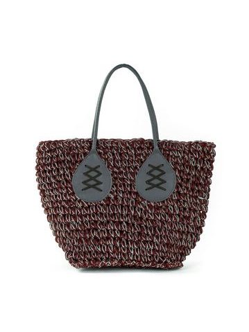 Kabelka – košík v melanžových barvách