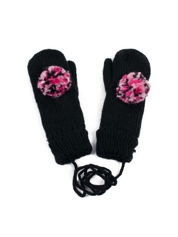 Rukavice s bambulí černé