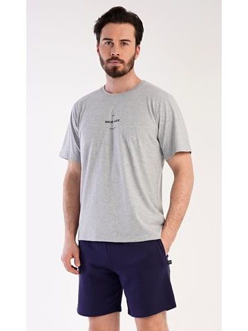 Pánský dlouhý savý župan se šálovým límcem TAMPA antracitová