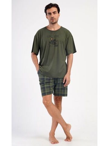 Pánské pyžamo šortky David - khaki