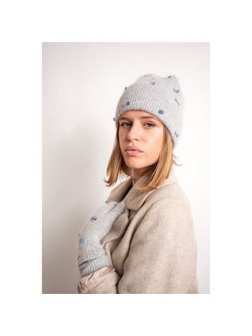 Zimní komplet čepice a nákrčníku petrolejový