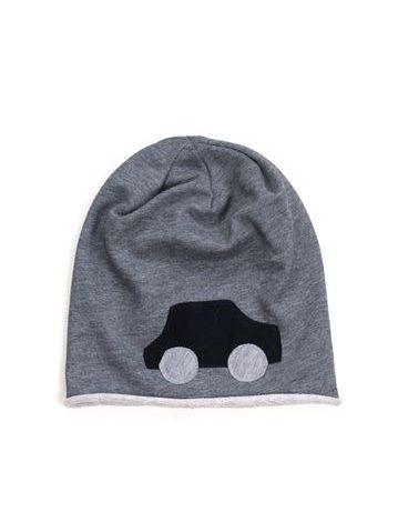 Dětská čepice s autíčkem