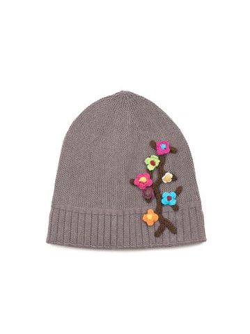 Dětská čepice se stromem béžová