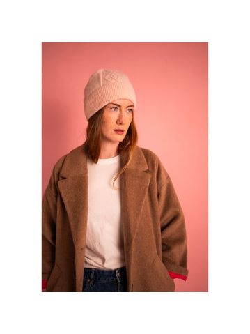 Angorská čepice - beanie červená