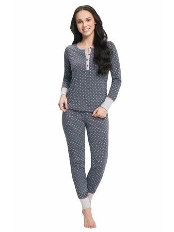 Dámské pyžamo Anita šedé s hvězdičkami