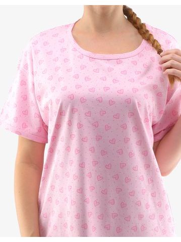 Dámská noční košile s krátkým rukávem Michaela - smaragdová