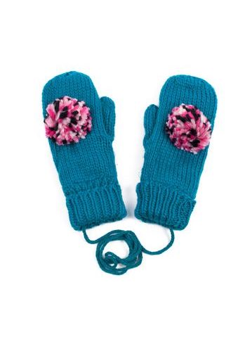 Rukavice s bambulí modré