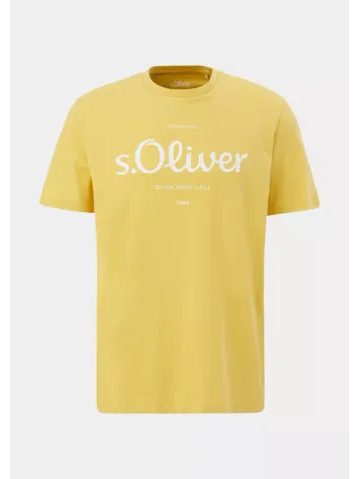 Pánské tričko s krátkým rukávem s.Oliver žluté