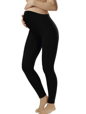 Těhotenské legíny Leggins long black