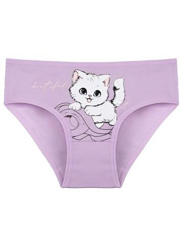 Dětské kalhotky Kočička - šeříková