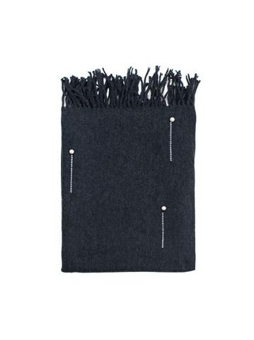 Šál s perličkami tmavý