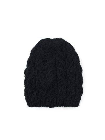 Mohérová čepice beanie černá