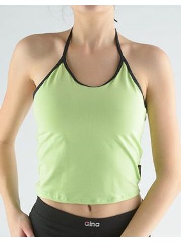 Dámský top, úzká ramínka, šité 98006P - hrášková černá