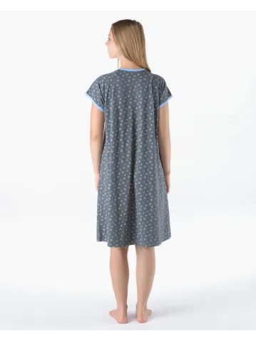 Dámská noční košile s krátkým rukávem Super girl - meruňková