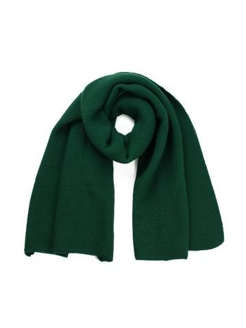 Klasická zimní šála tmavozelená