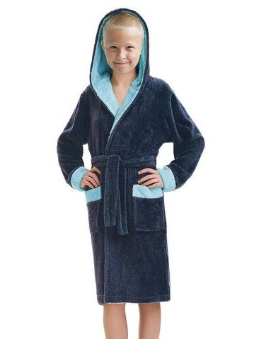 Dětský župan Mario tmavě modrý