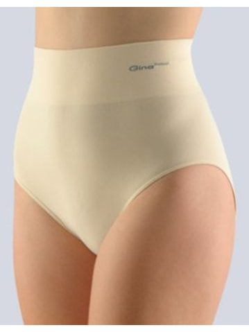 GINA dámské kalhotky klasické se širokým bokem, bezešvé, Bamboo PureLine 00036P - tělová