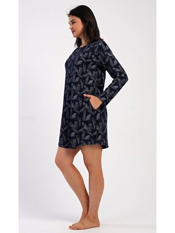 Dámské domácí šaty s krátkým rukávem Super girl - světle lososová