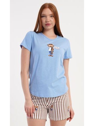 Dámské pyžamo kapri Motýl - tmavě šedá