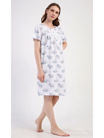 Dámská saténová košilka DKAREN Liwia krémová