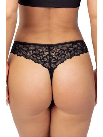 Tanga s krajkou 245 černá
