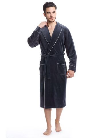 Pánský župan RONALDO šedý