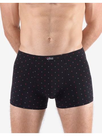 Pánské boxerky s kratší nohavičkou, kratší nohavička, šité, s potiskem 73133 - černá martini